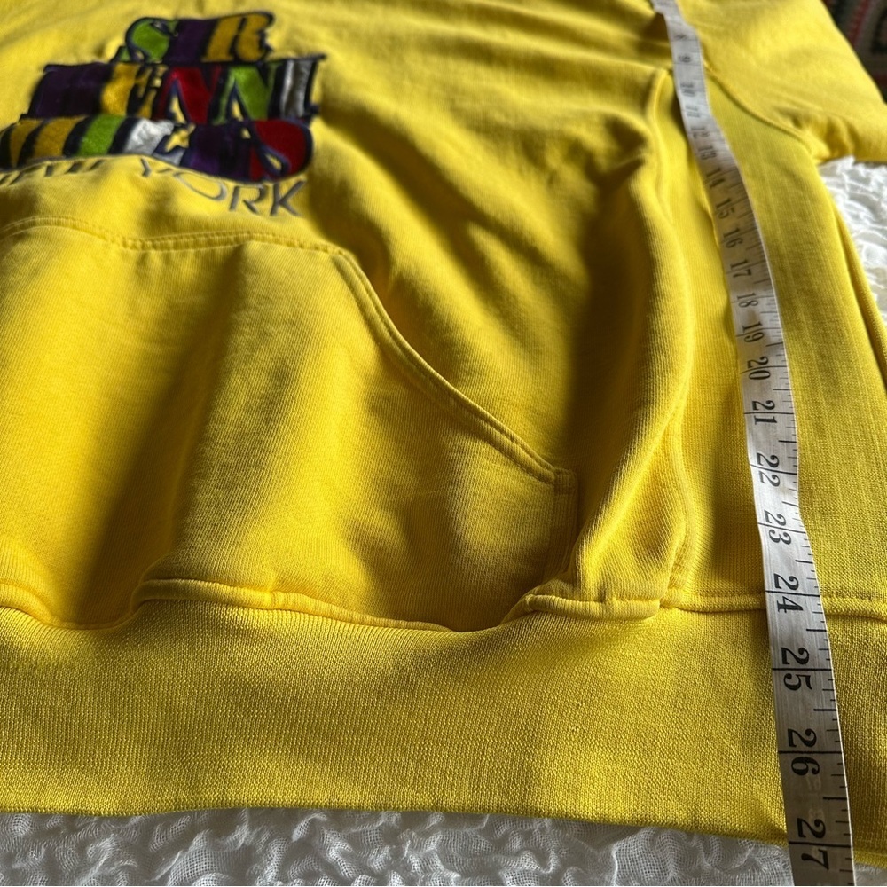 Sir Benni Miles Vintage Y2K Hip Hop Hoodie Yellow XL - Picture 11 of 16